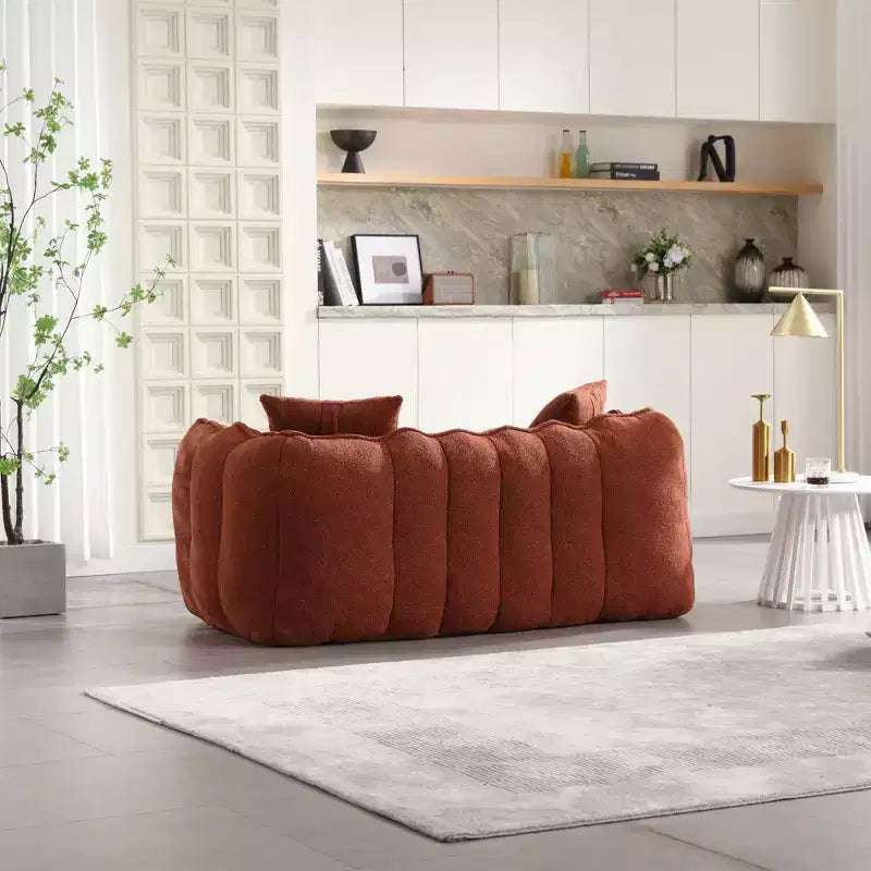 Bean Bag Chair for 2, High-Resilience Foam Floor Sofa Chair for Spacious Comfort, Comfy Seating for Living Room and Shared Spaces