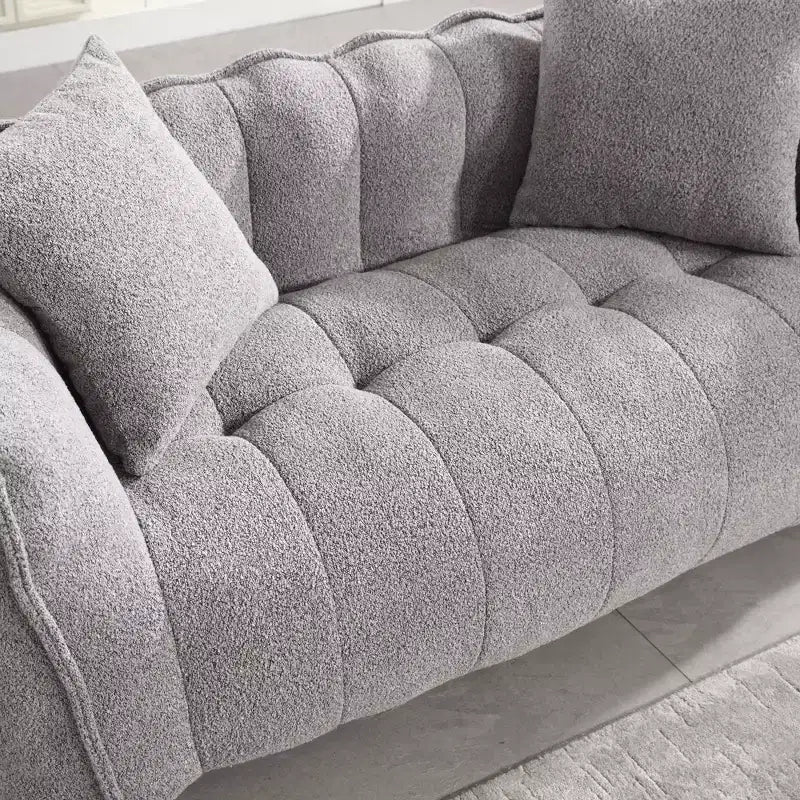 Bean Bag Chair for 2, High-Resilience Foam Floor Sofa Chair for Spacious Comfort, Comfy Seating for Living Room and Shared Spaces