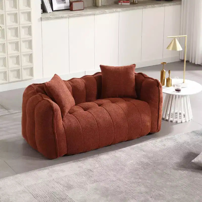 Bean Bag Chair for 2, High-Resilience Foam Floor Sofa Chair for Spacious Comfort, Comfy Seating for Living Room and Shared Spaces