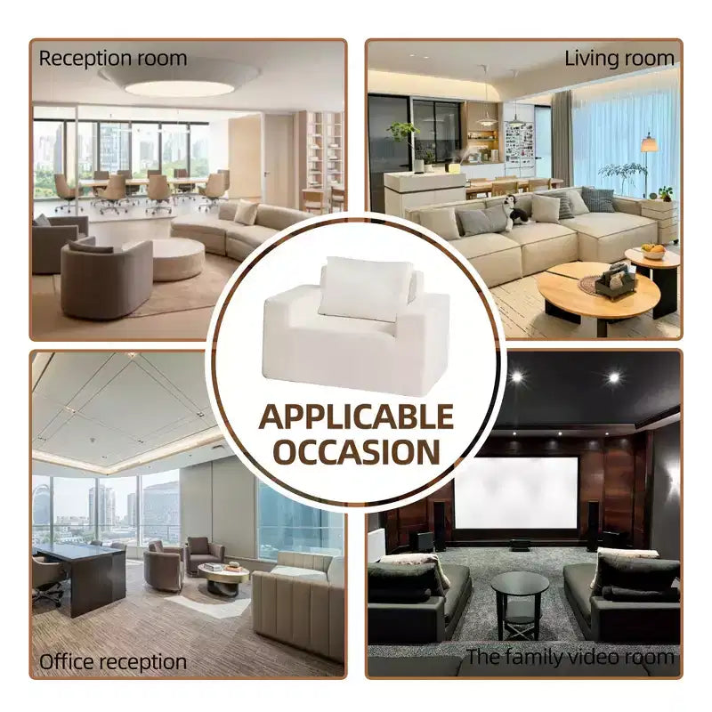 Large Bean Bag Sofa, High-Density Foam Floor Chair with Included Pillow, Modern Lazy Sofa Chair for Adults in Living Room
