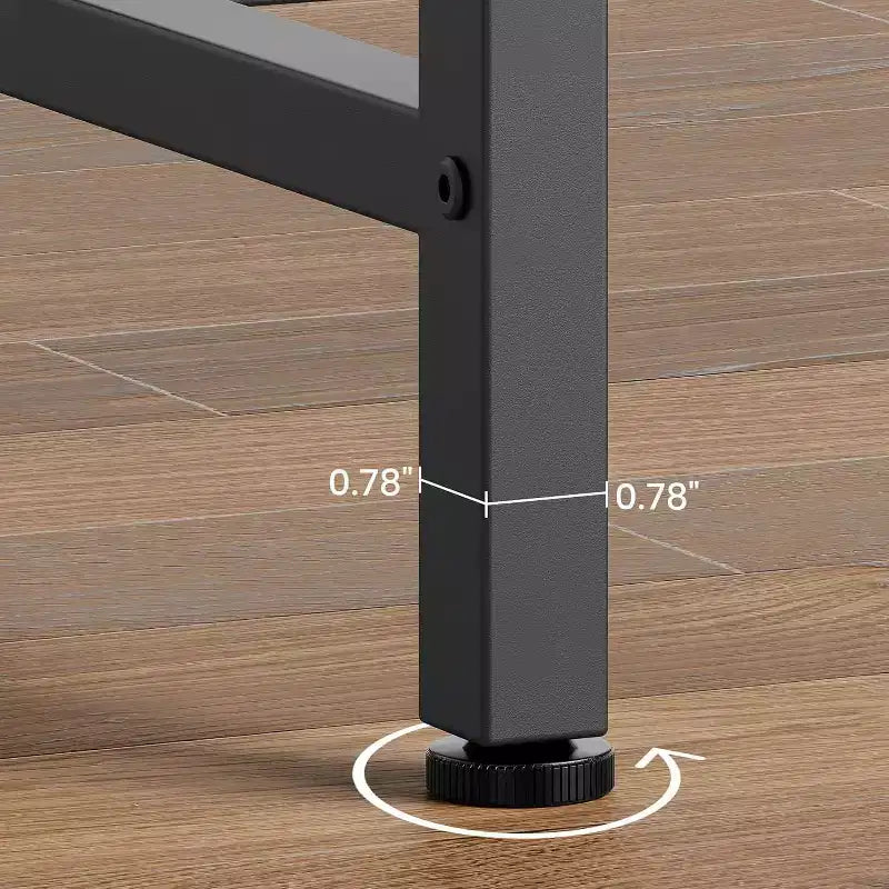 Modern Sofa Table, 39.4 in Industrial Style Console Table for Behind Couch, Entryway or Hallway, Sturdy Metal Frame with Wooden Top