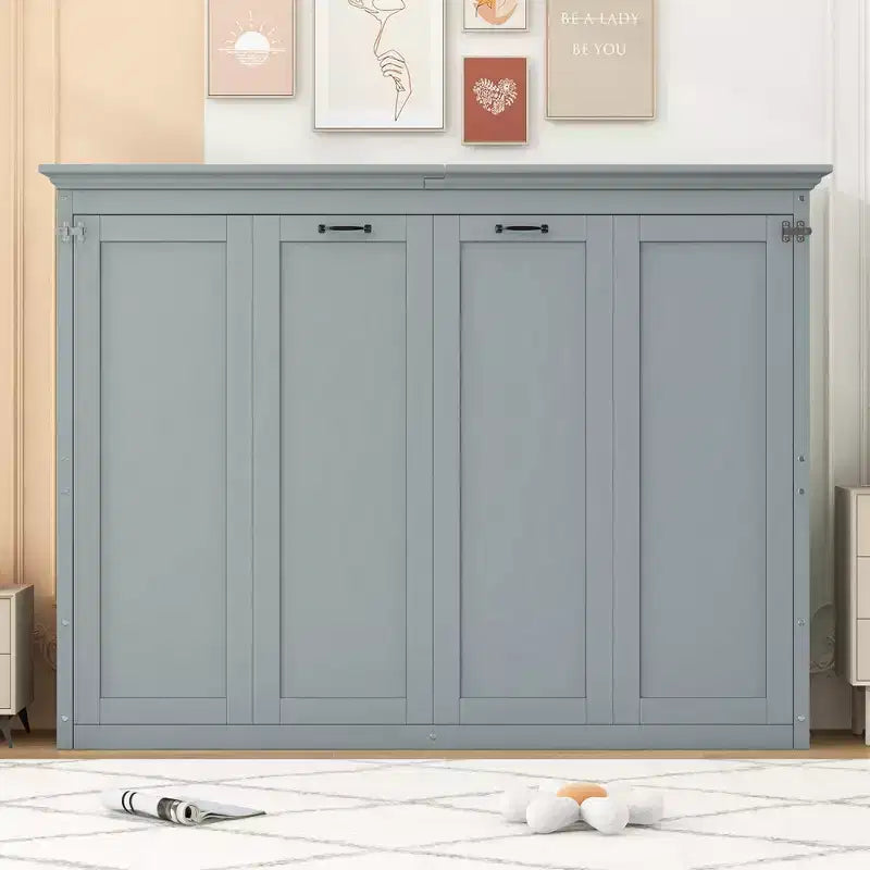 Twin/Full Size Murphy Bed, Foldable Bed - Transforms into a Cabinet, Space Saving Design