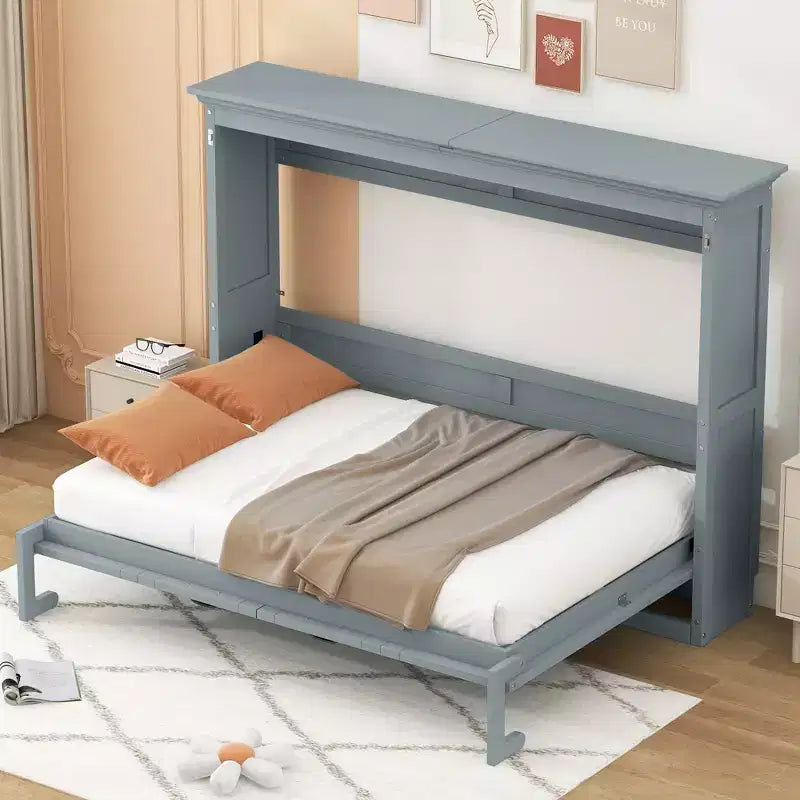 Twin/Full Size Murphy Bed, Foldable Bed - Transforms into a Cabinet, Space Saving Design