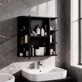 Bathroom Wall Cabinet with Mirror Door and 3 Shelves
