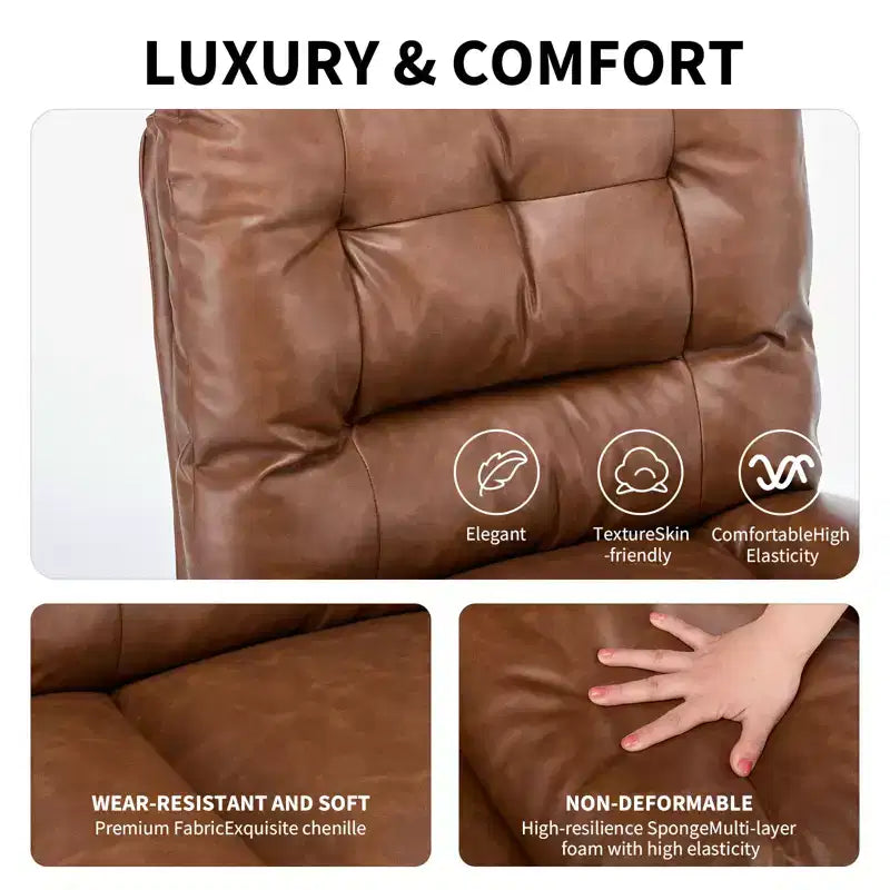Ergonomic Office Chair with 360 Swivel, Height & Tilt Adjustment, U-Shaped Wide Seat, Soft Chenille Fabric, 4 Colors