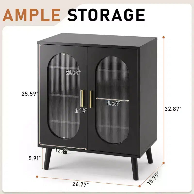 2-Door Sun Panel Elevated Shoe Cabinet with USB 7-Color LED, 4-Tier, 26.77 Inch Wide