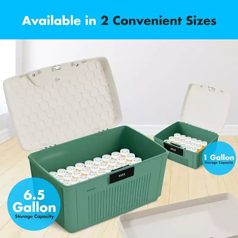 Heavy-Duty Storage Bin with Combination Lock, 25L Capacity