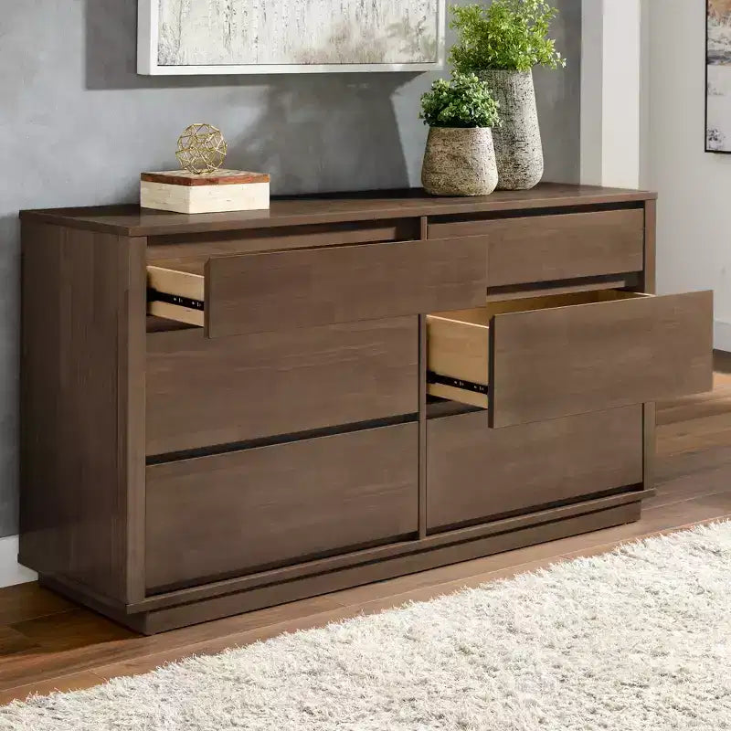 6-Drawer Dresser - Black