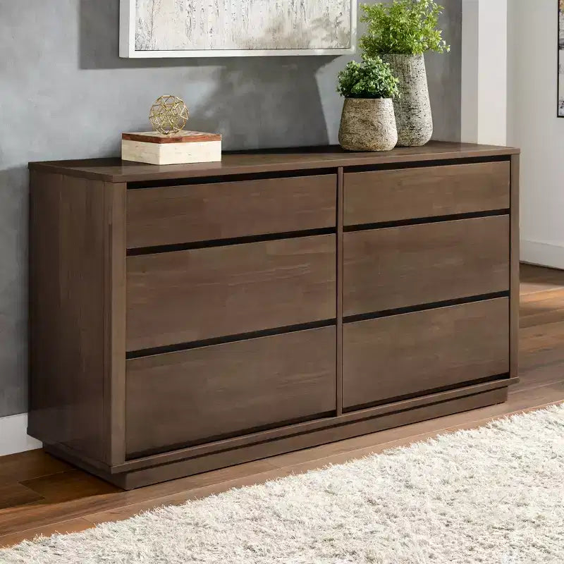 6-Drawer Dresser - Black