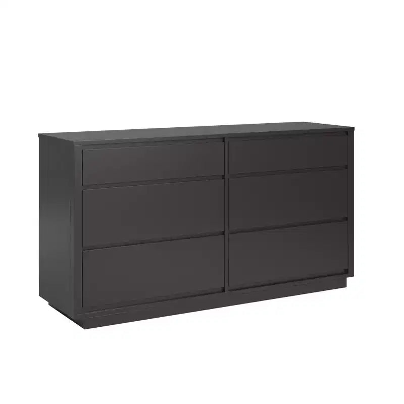 6-Drawer Dresser - Black