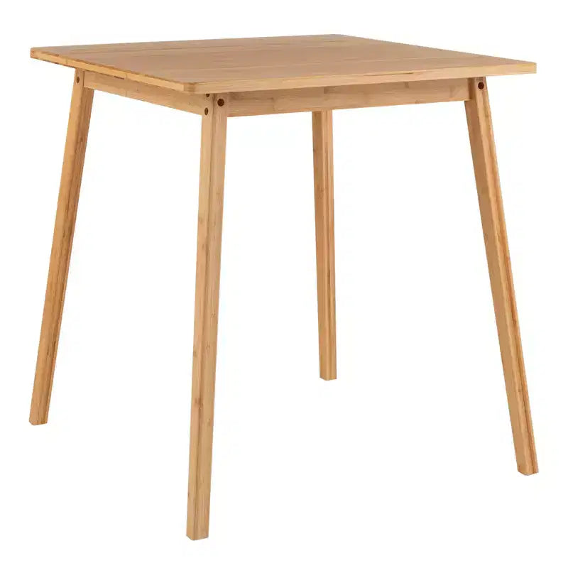 27.5'' Square Bamboo Dining Table for 2-4 People