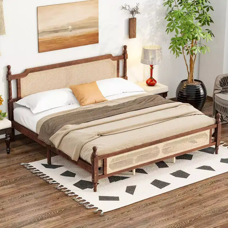 Full Loft Bed Frame with Under-Bed Desk, Space-Saving Heavy-Duty Metal Platform Bed