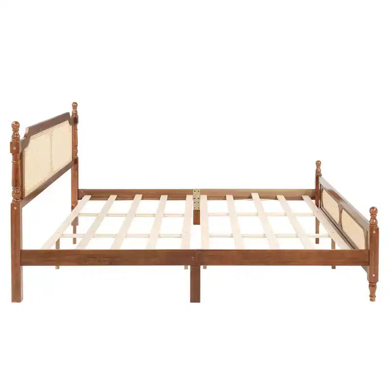 Full Loft Bed Frame with Under-Bed Desk, Space-Saving Heavy-Duty Metal Platform Bed